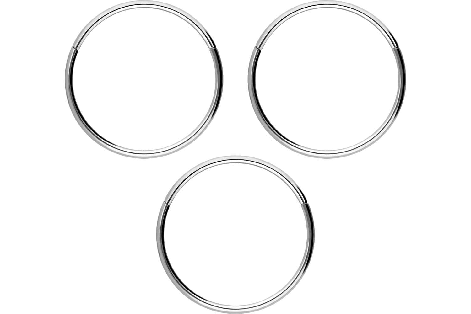 SET Chirurgenstahl Segmentring Clicker Piercing